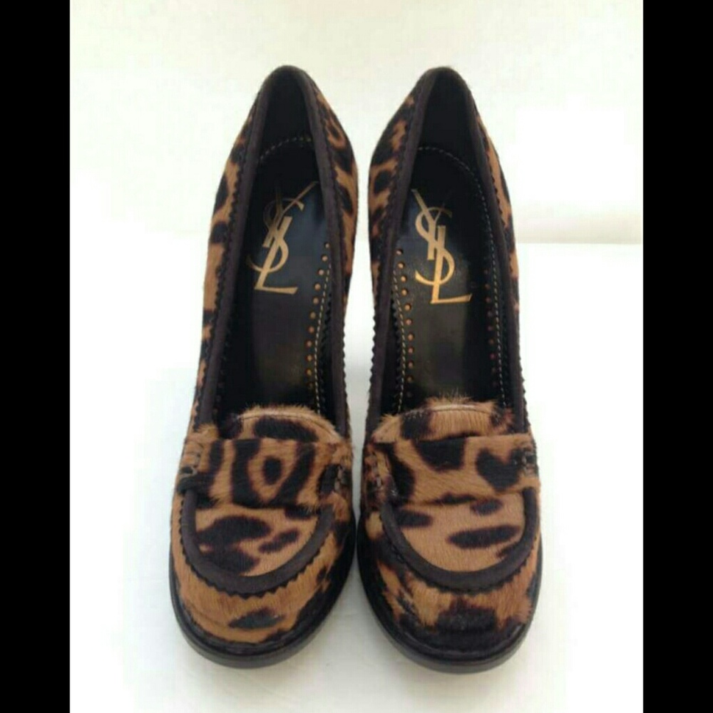 ISO- Yves Saint Laurent Animal Print Pumps